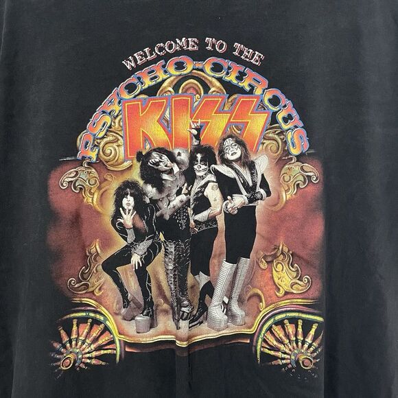 Vintage 1998 Kiss Psycho Circus Tour T-Shirt Mens XL XLarge Made in USA Cronies - Picture 2 of 11